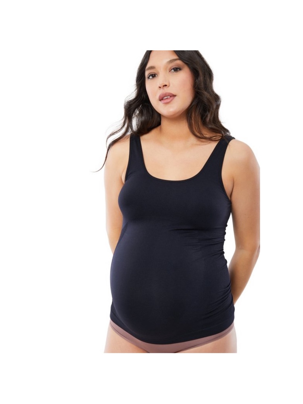 Isabel Maternity Black Tank